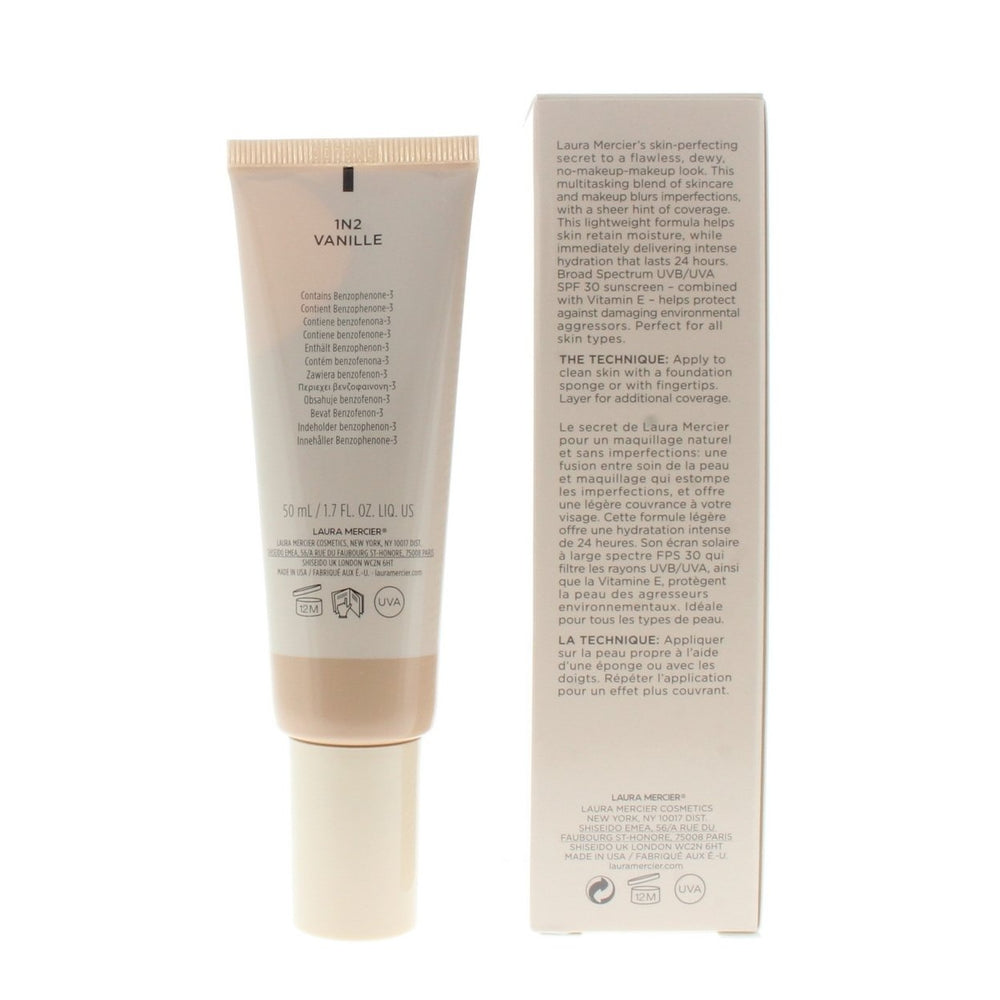 Laura Mercier Tinted Moisturizer SPF 30 1N2 Vanille 50ml Hydrating Skin Perfector Image 2