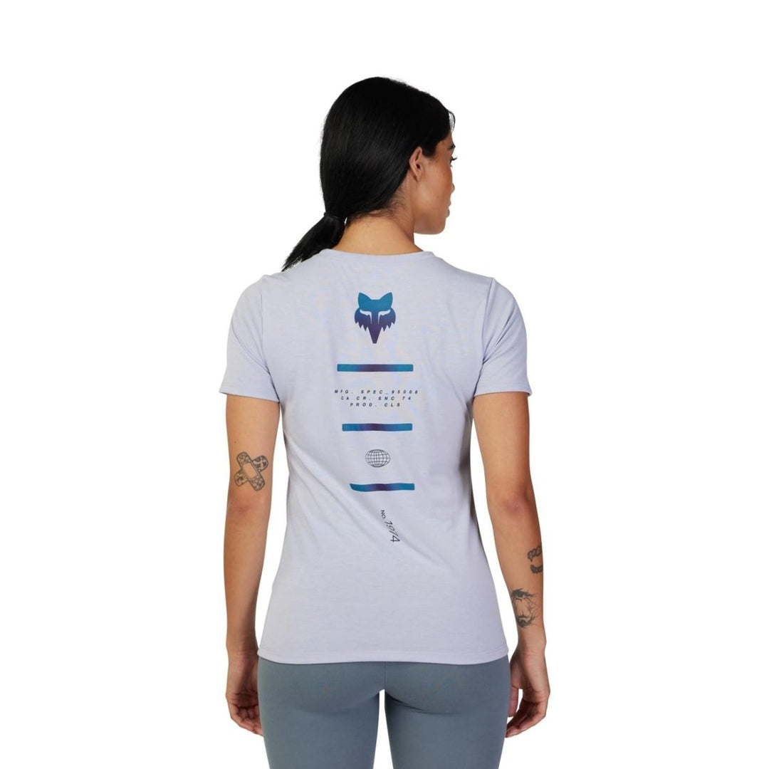 Fox Racing Womens Magnetic Ss Tech Tee LAVENDER Image 2