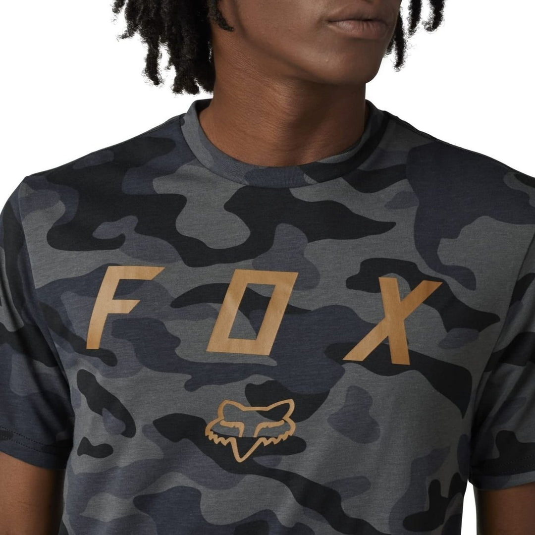 Fox Racing VZNS Mens Short Sleeve Tech Tee Green Camo Casual Athletic Shirt Image 1