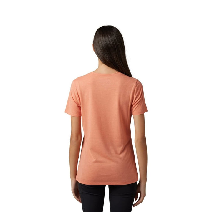 Fox Racing Womens Standard Absolute Short Sleeve Tech Tee SALMON Image 2