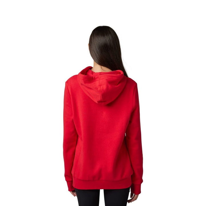 Fox Racing Womens Fox X Honda Pullover Fleece Hoodie Flame Red Medium Image 1