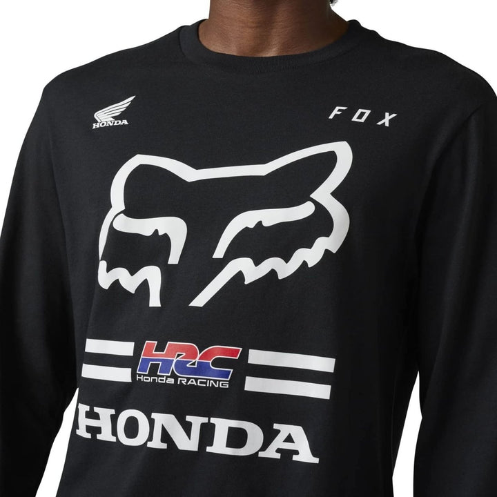 Fox Racing Mens Long Sleeve Tee Black Fox X Honda Premium Size [Insert Size] Image 3