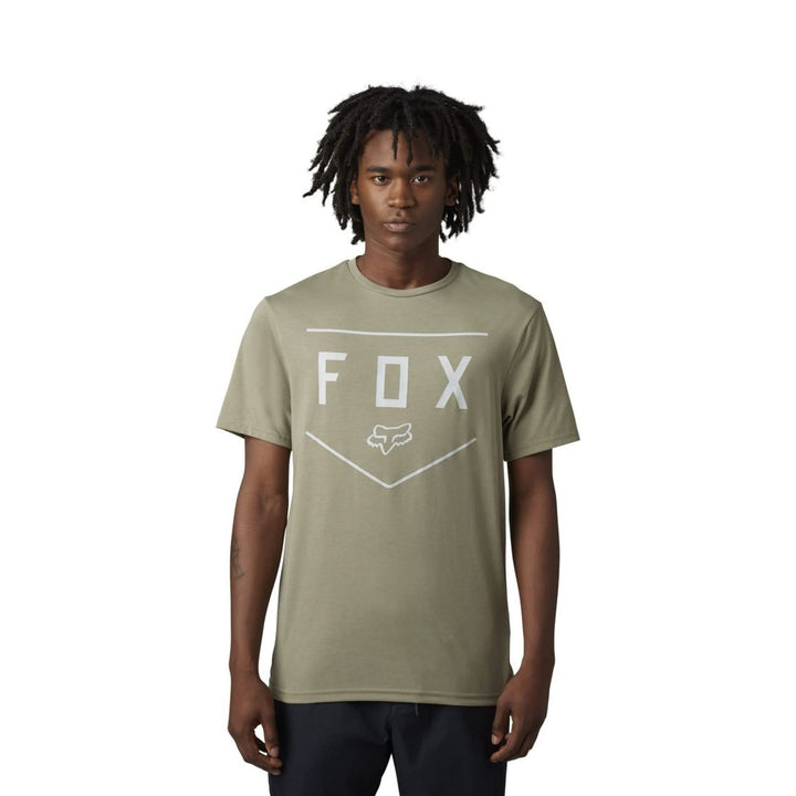 Fox Racing Mens Standard Shield Short Sleeve Tech Tee HEATHER GRAPHITE Image 3