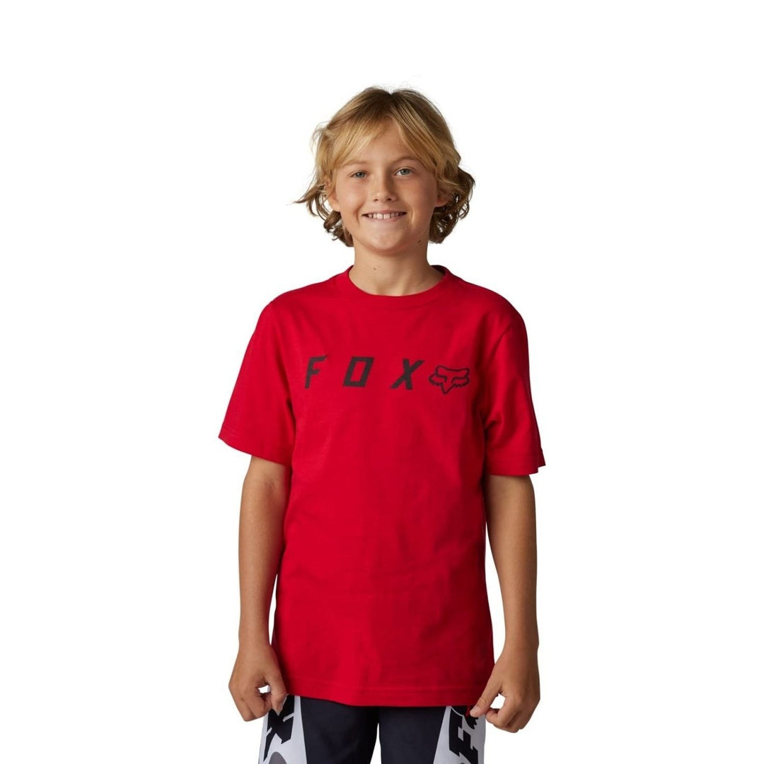 Fox Racing Boys Youth Absolute Short Sleeve Tee FLAME RED Image 1