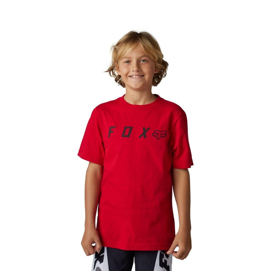 Fox Racing Boys Youth Absolute Short Sleeve Tee FLAME RED Image 1