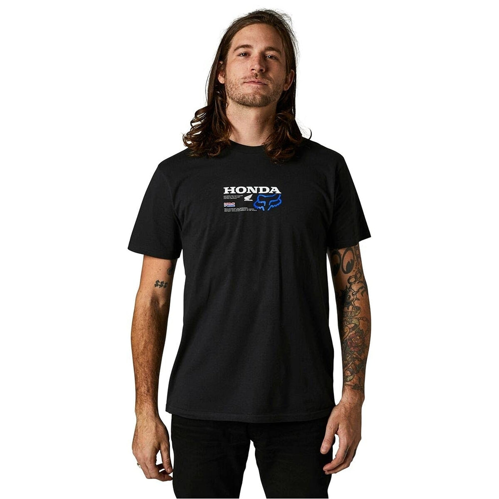 Fox Racing Mens Honda Short Sleeve Premium Tee WHITE Image 2