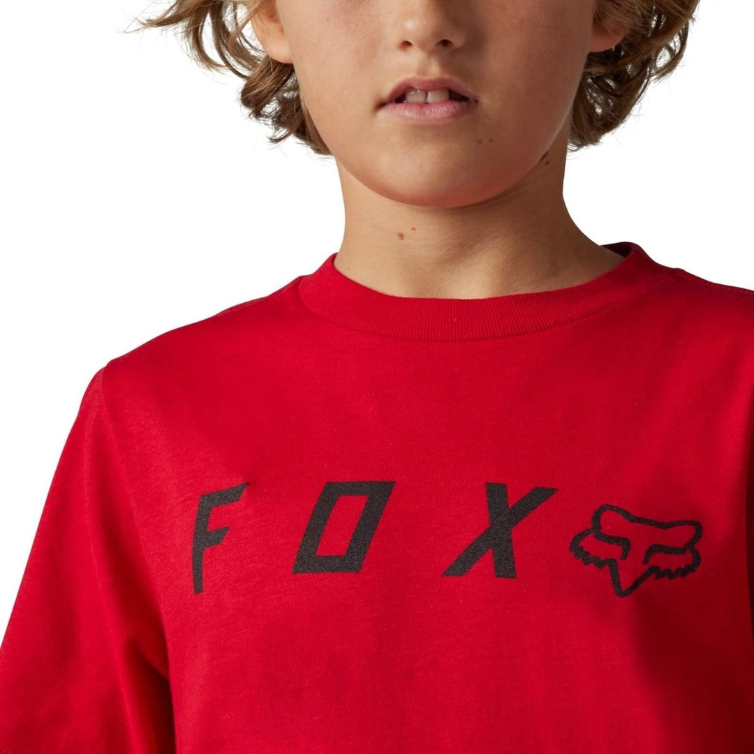 Fox Racing Boys Youth Absolute Short Sleeve Tee FLAME RED Image 3