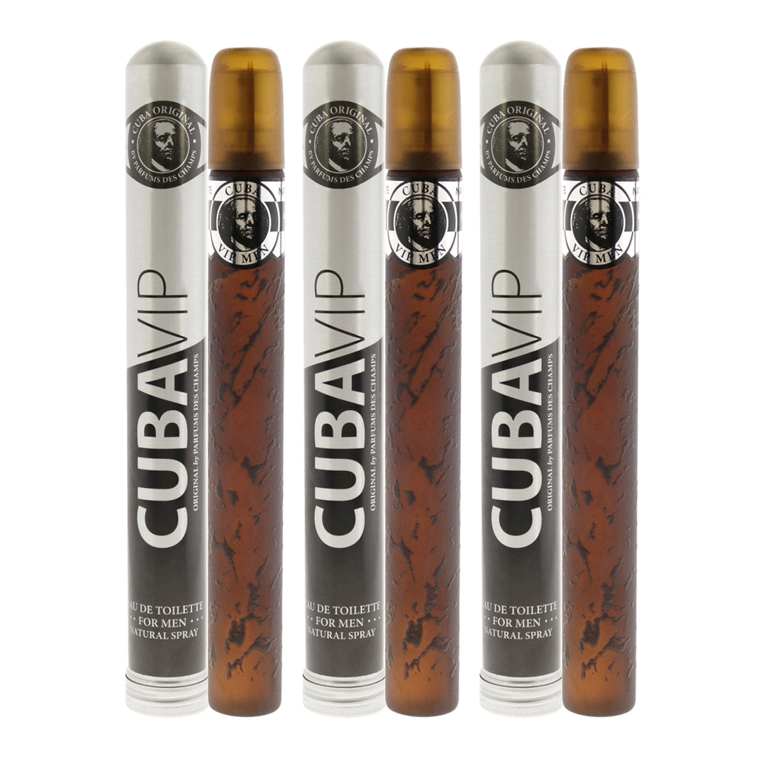 Cuba VIP - Pack of 3 EDT Spray 1.17 oz Image 1