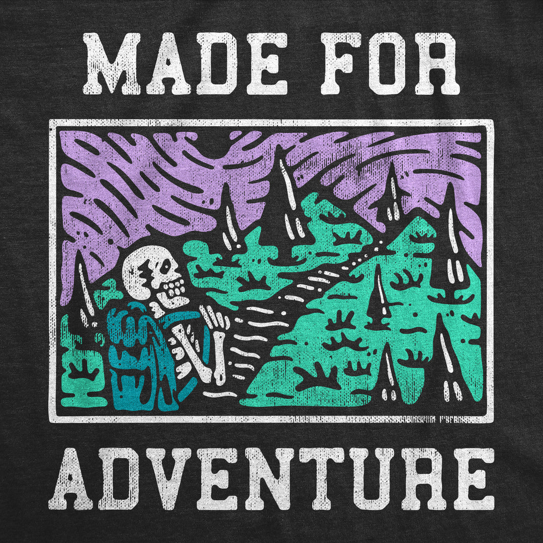 Mens Made For Adventure T Shirt Funny Hiking Outdoors Camping Lovers Tee For Guys Image 2