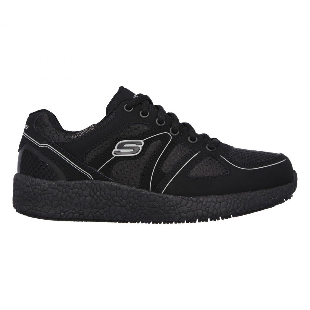 SKECHERS WORK Womens Relaxed Fit Burst SR - Gwinner Soft Toe Slip Resistant Work Shoe Black - 76588/B BLACK Image 1