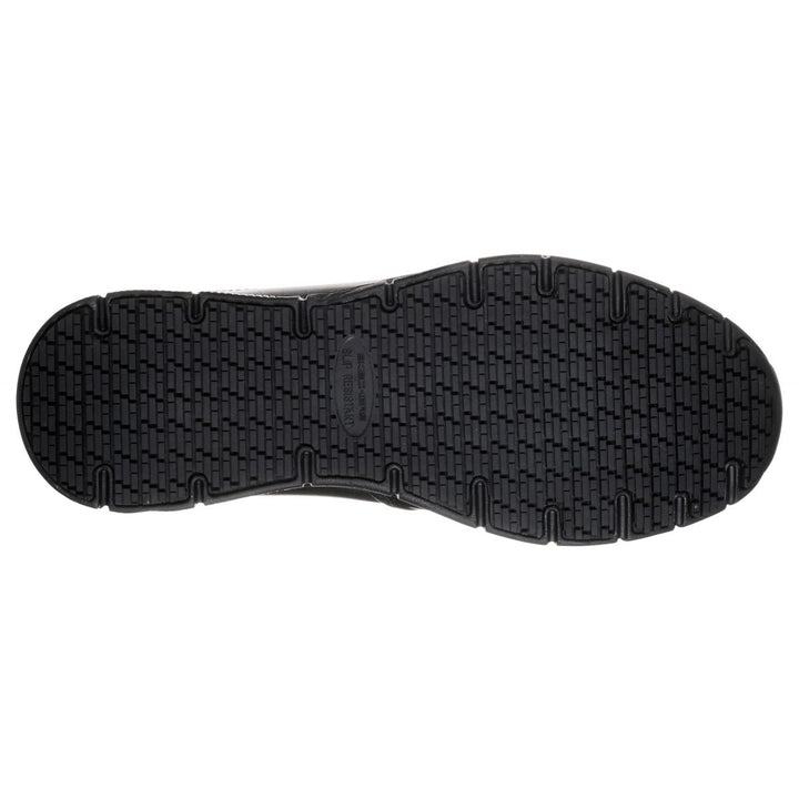 SKECHERS WORK Mens Relaxed Fit Nampa - Groton SR Slip Resistant Work Shoe Black - 77157-BLK US Men BLACK Image 4