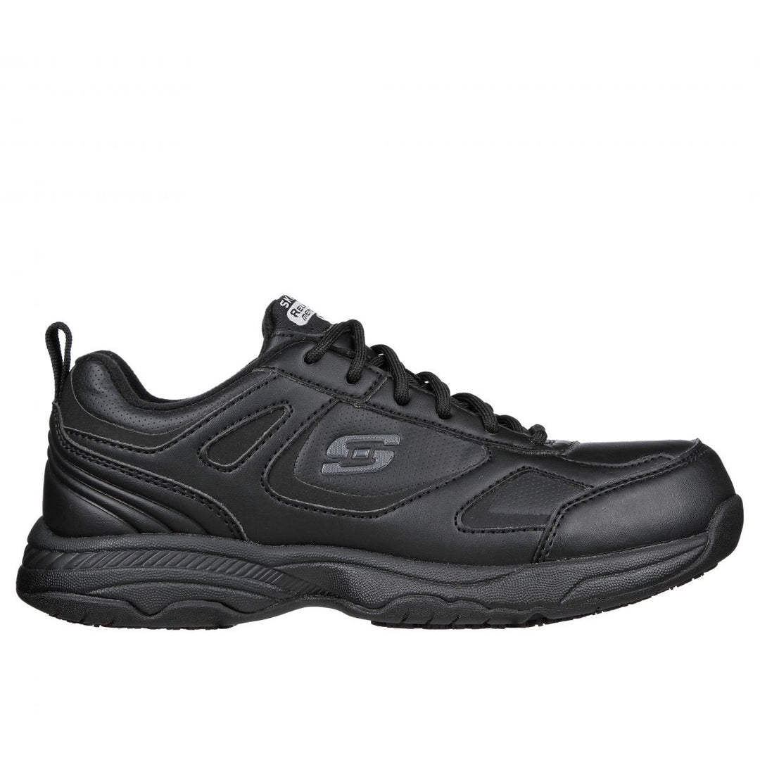 SKECHERS WORK Womens Relaxed Fit Dighton - Bricelyn Soft Toe Slip Resistant Work Shoe Black - 77200/BLK BLACK Image 1