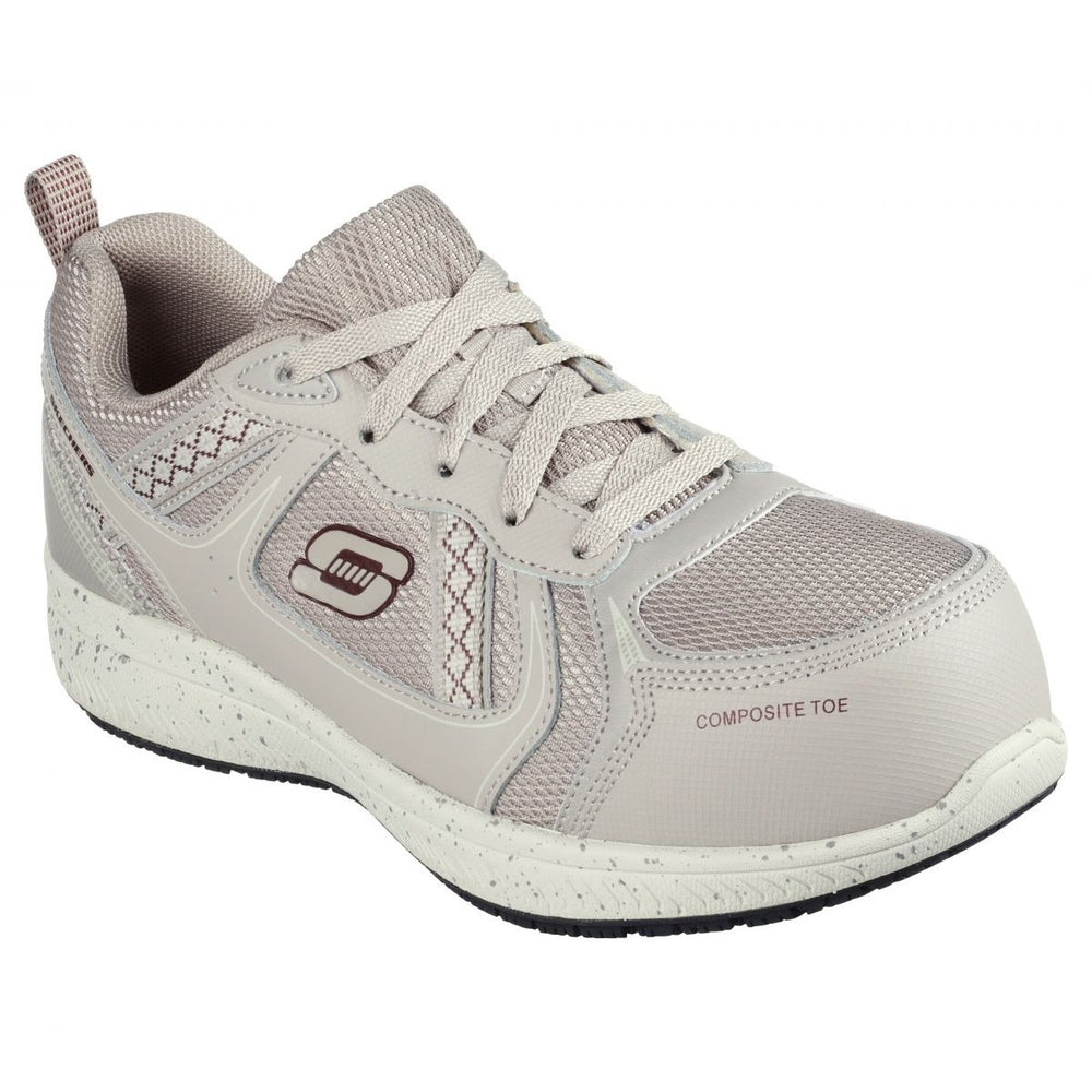 SKECHERS WORK Womens Summits SR - Jaily Composite Toe Slip Resistant Work Shoe Taupe - 108077-TPE TAUPE Image 2