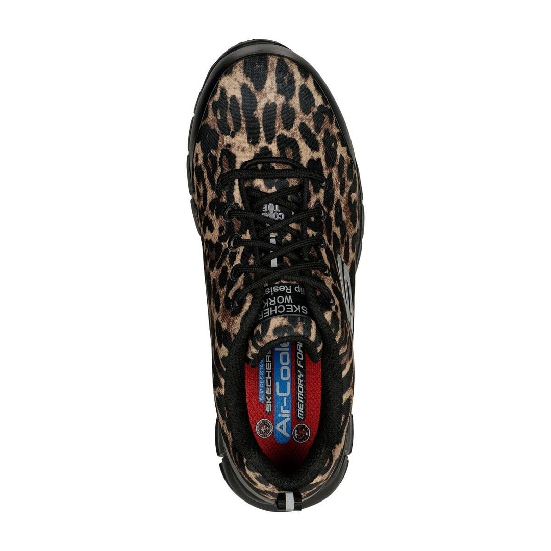 SKECHERS WORK Womens Sure Track- Saivy Composite Toe Work Shoe Leopard - 108083-LPD LEOPARD Image 3