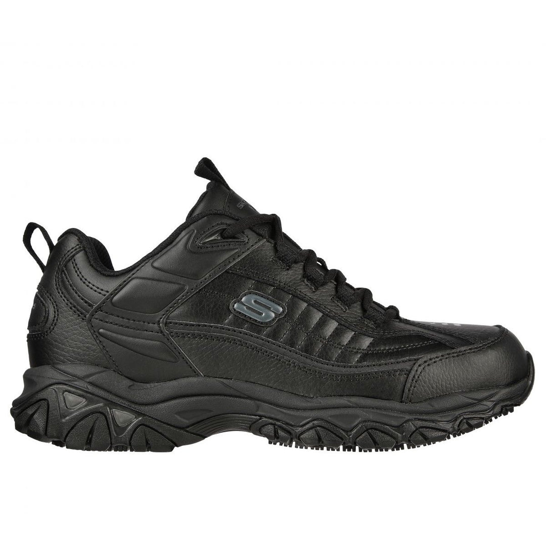 SKECHERS WORK Mens Soft Stride - Fambli SR Soft Toe Work Shoe Black - 200080-BLK BLACK Image 2