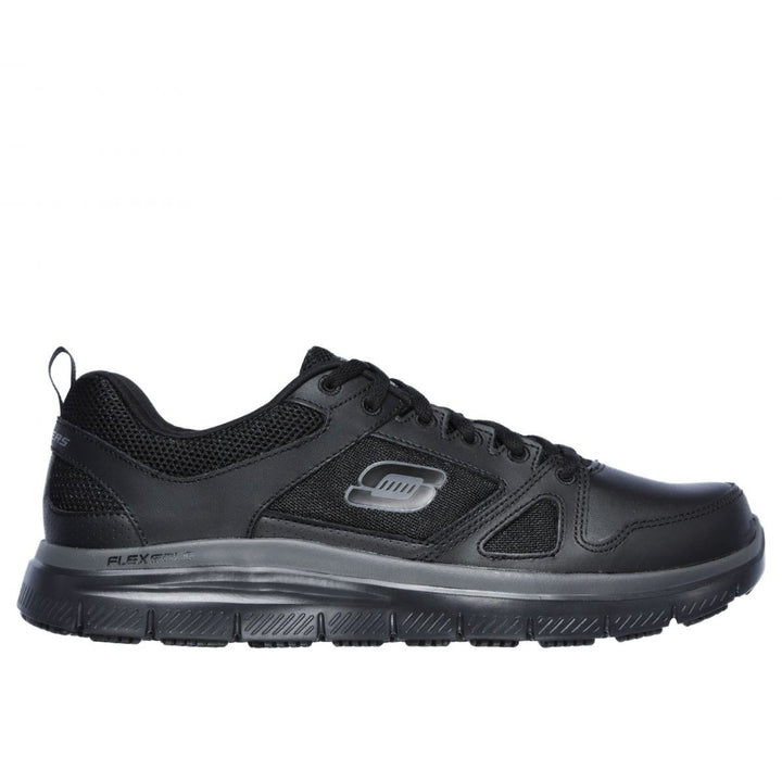 SKECHERS WORK Mens Relaxed Fit: Flex Advantage SR Soft Toe Slip Resistant Work Shoes Black - 77040-BLK BLACK Image 3