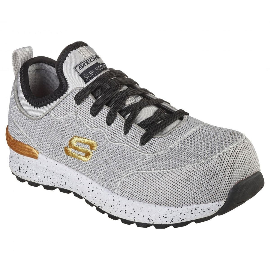 SKECHERS WORK Womens Bulklin - Balran Composite Toe Work Shoe Gray/Black - 108033-GYBK GRAY/BLACK Image 1