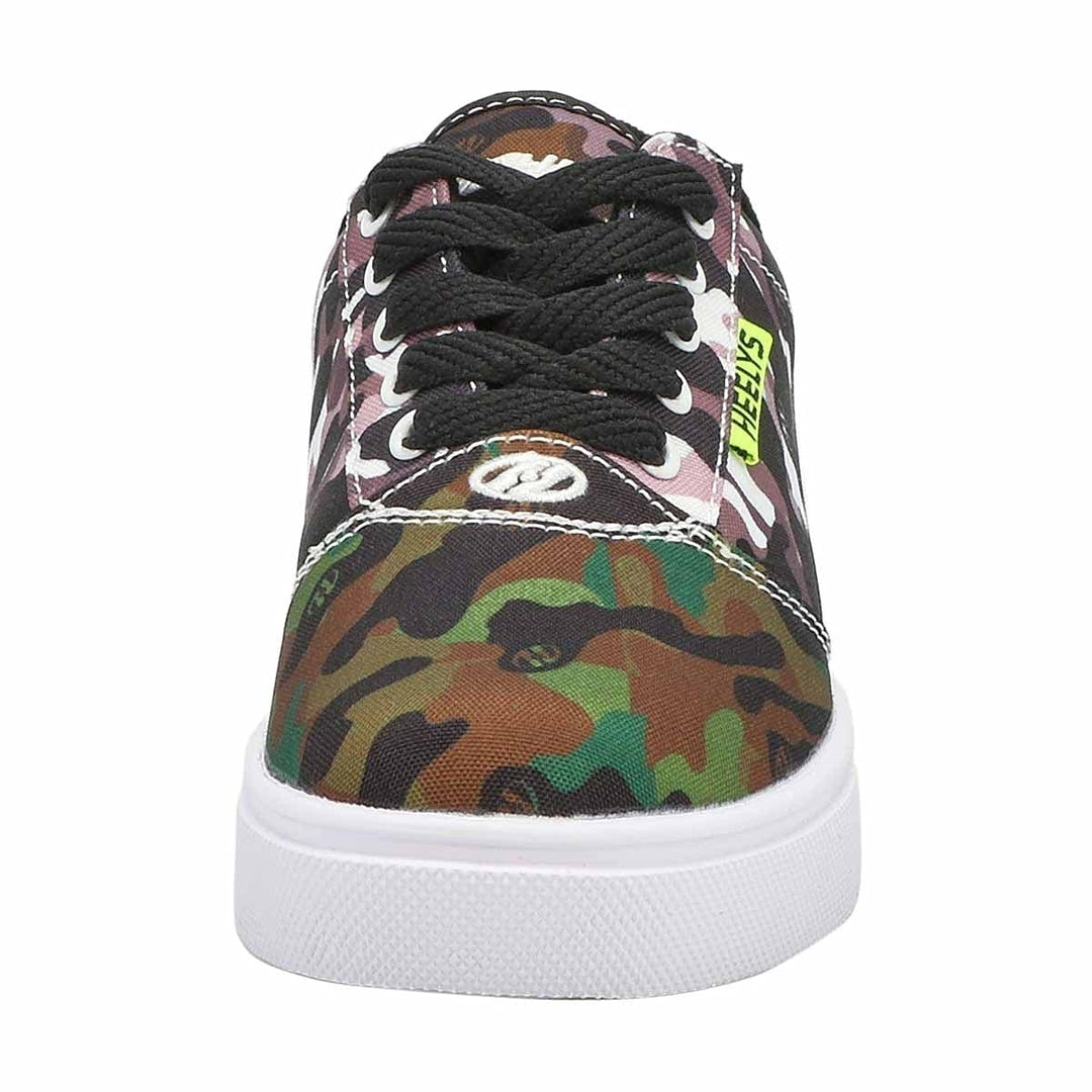 Heelys Girls Wheeled Skate Shoes Black White Green Gray Camo Size 0 HEEL PRO 20 Image 3