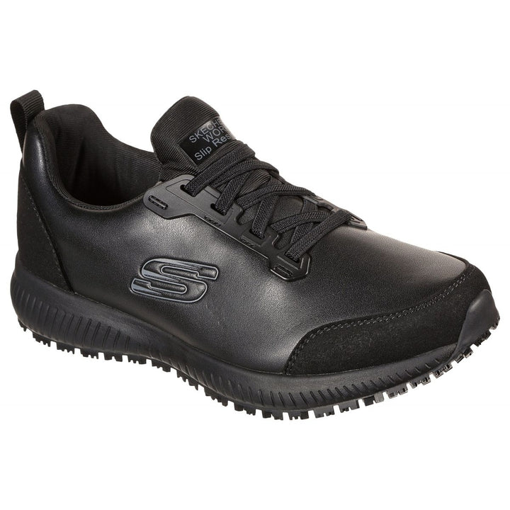 SKECHERS WORK Womens Squad SR - Fibler Soft Toe Slip Resistant Work Shoe Black - 108046-BLK BLACK Image 2