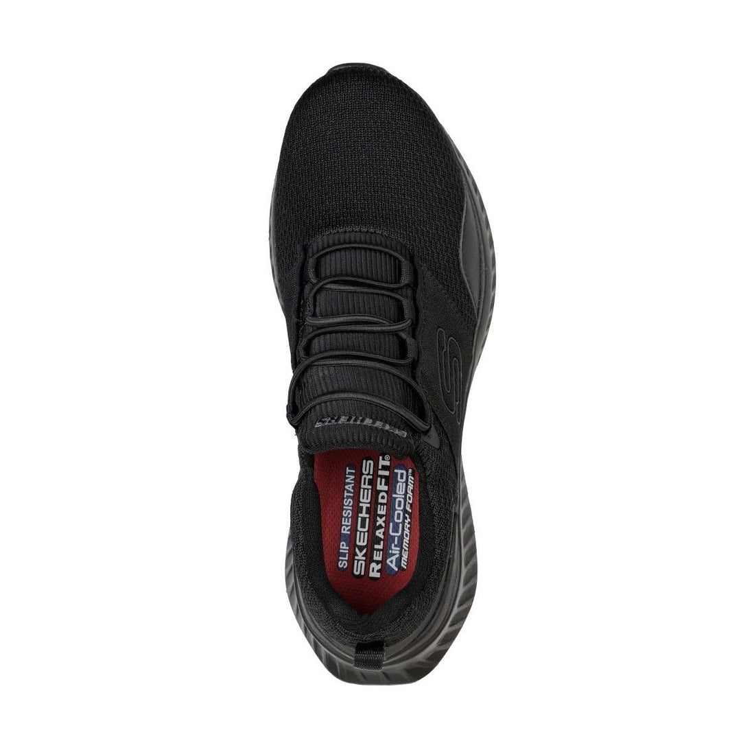 SKECHERS WORK Mens Relaxed Fit Tilido SR Soft Toe Slip Resistant Work Shoe Black - 200093-BLK BLACK Image 3