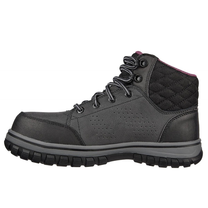 SKECHERS WORK Womens McColl Composite Toe Waterproof Work Boot Black - 108004-BLK  BLACK Image 2