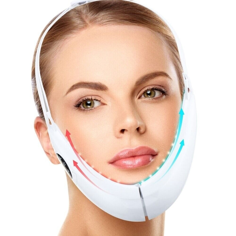 V Face Massager LED Photon Light Therapy Face Lifting Device Image 1
