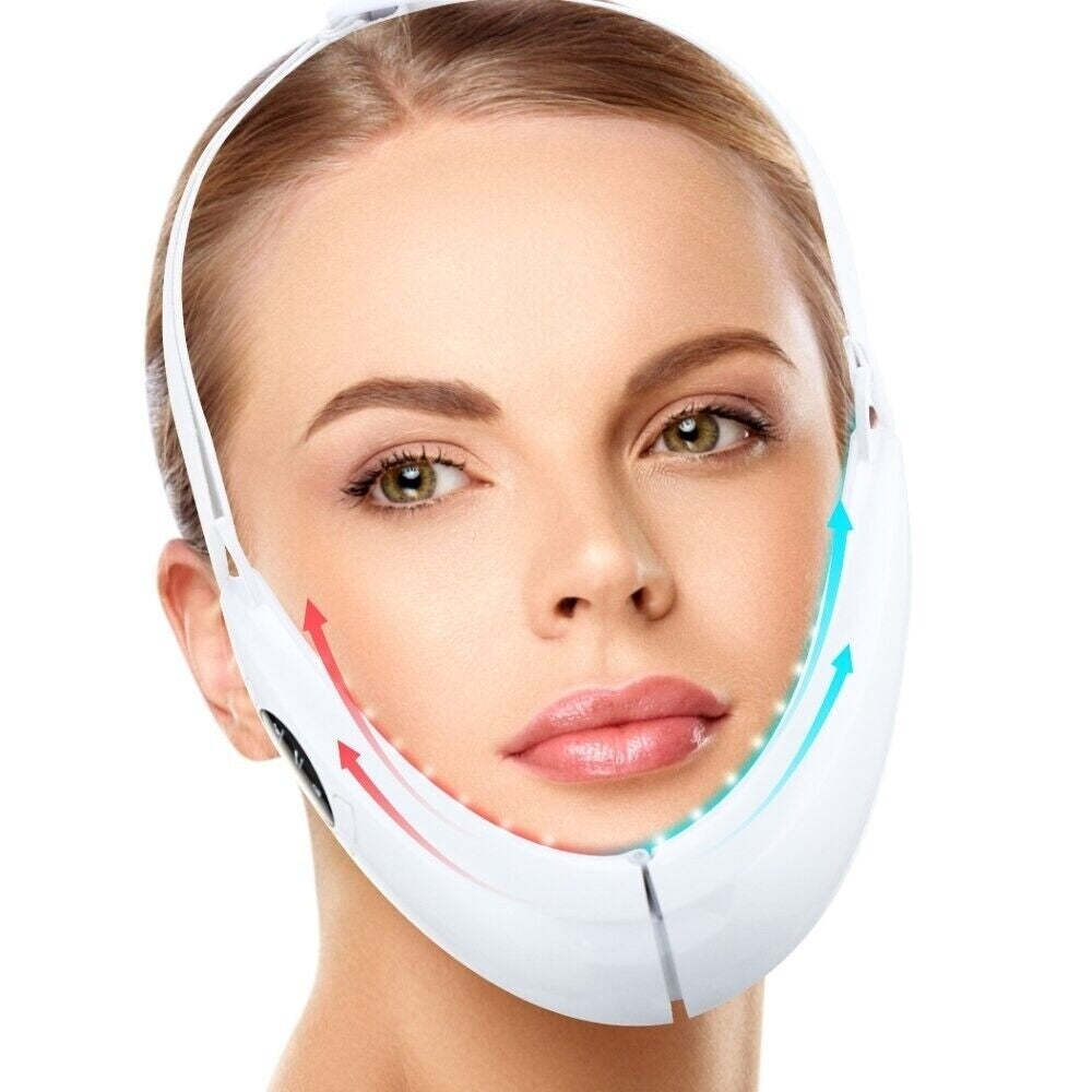 LED Photon Therapy Face Slimming Massager V-Line Pro Facial Lifting Device Image 1