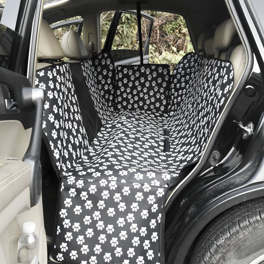 Waterproof Dog Car Seat Cover for Leather Seats Dog Print Car Seat Covers Image 1