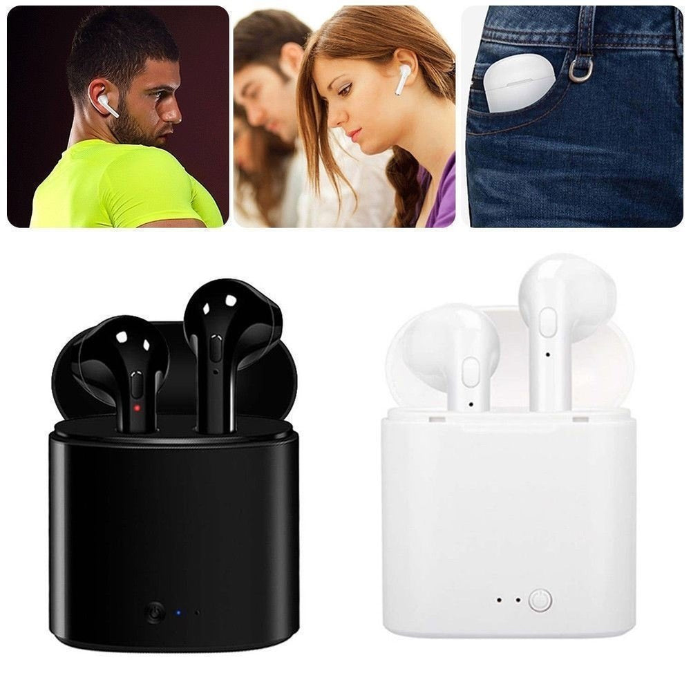 Wireless Headset Bluetooth Earphones Headphones For iPhone 6 7 8 Plus X XR Android Image 2