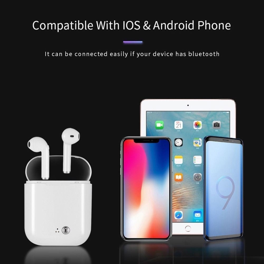 Wireless Headset Bluetooth Earphones Headphones For iPhone 6 7 8 Plus X XR Android Image 4