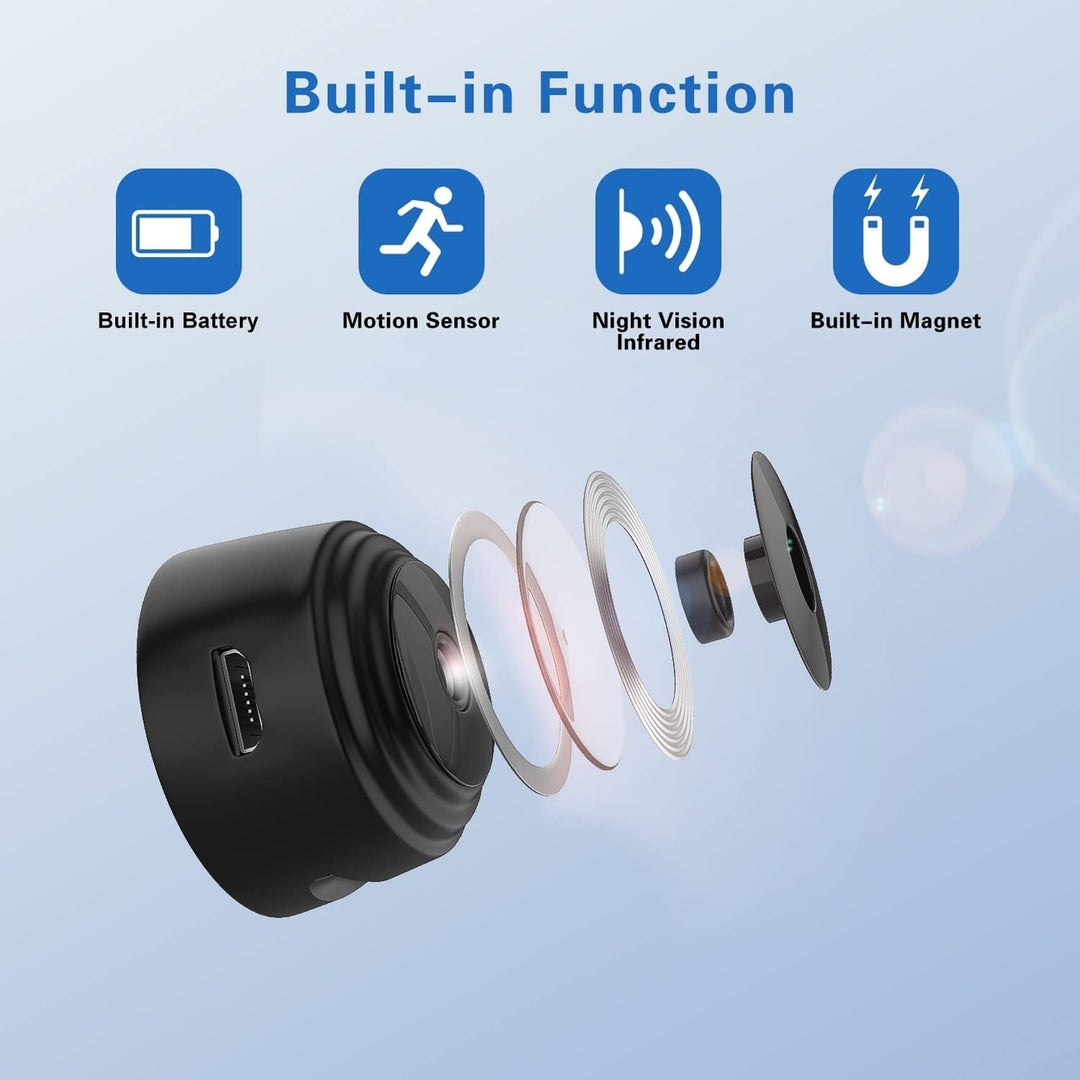 Wireless Camera,HD 1080P Portable Home Security CameraCamera with Night Vision and Motion Activation Function Image 3