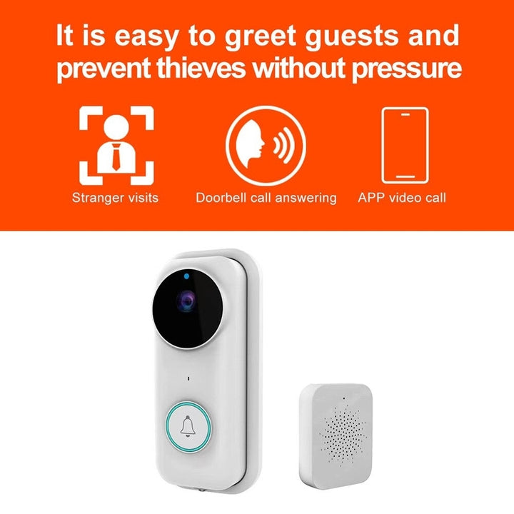 Wireless Smart Video Doorbell Security Intercom WiFi Camera Door Ring Bell Chime Image 3