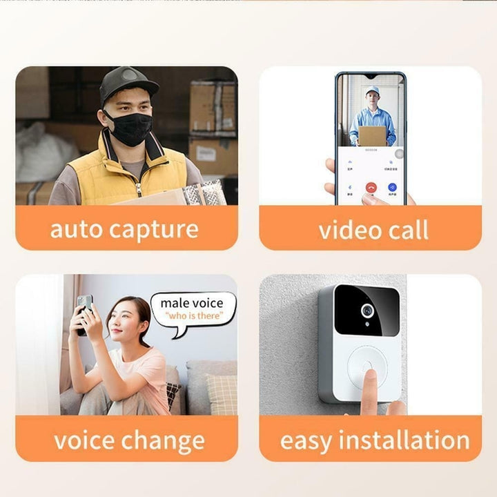 1080P HD Wireless Smart WiFi Video Doorbell Intercom Door Bell Security Camera Image 9