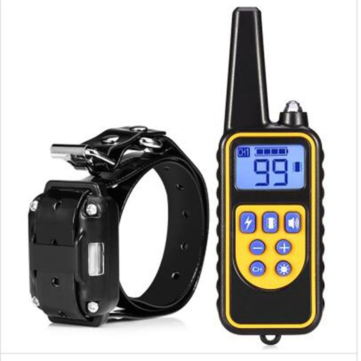 800m Electric Dog Training Collar Pet Remote Control Rechargeable with LCD Display for All Size Shock Vibration Sound Image 4