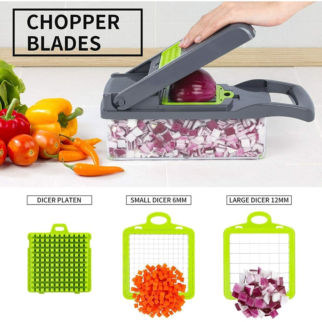 14-In-1 Vegetable Fruit Chopper Cutter Food Onion Veggie Dicer Slicer Kitchen Image 10