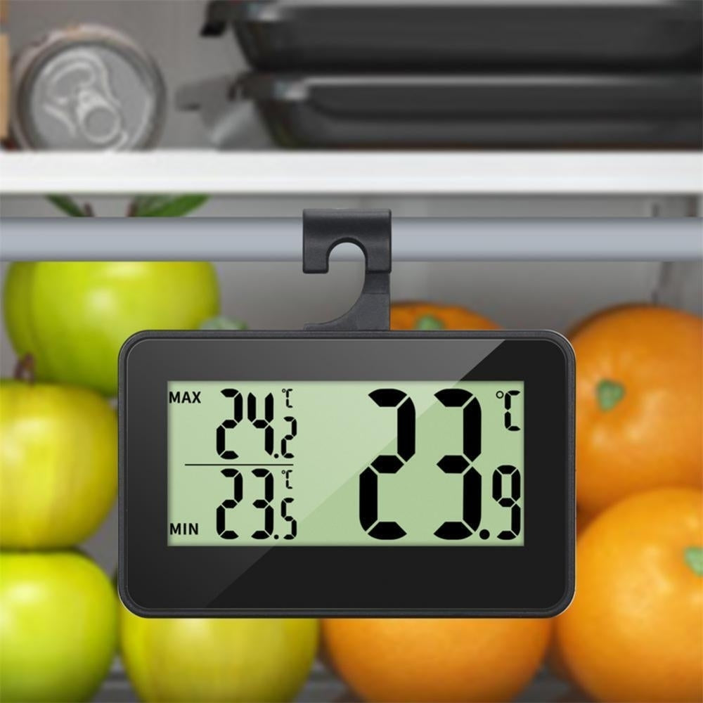 Digital LCD Fridge Freezer Thermometer Magnet Stand Hanging Home Hook Image 2