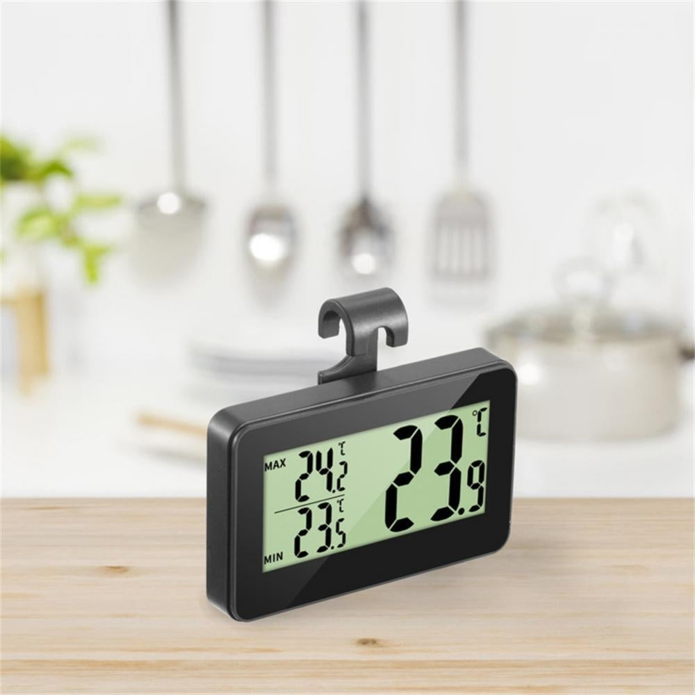 Digital LCD Fridge Freezer Thermometer Magnet Stand Hanging Home Hook Image 3