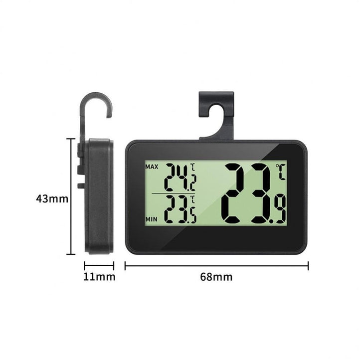 Digital LCD Fridge Freezer Thermometer Magnet Stand Hanging Home Hook Image 4