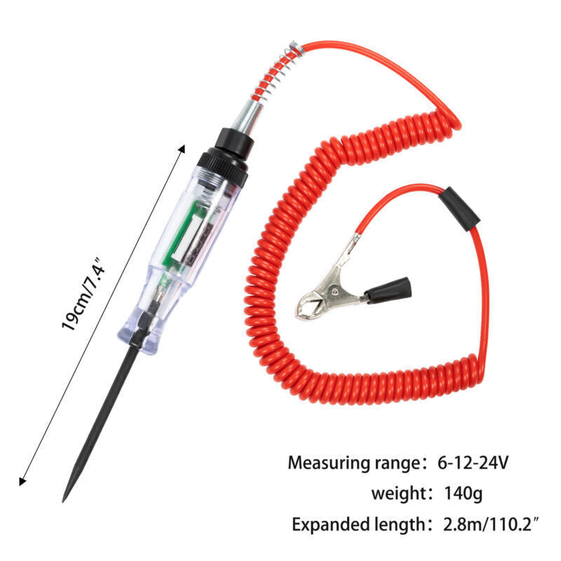 Digital Electric Circuit Tester 6V 12V 24V Light Test LCD Car Boat RV Motorcycle Image 3