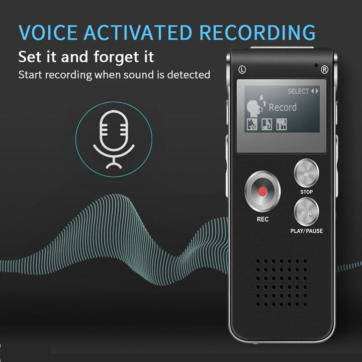 Digital Voice Recorder Mini Dictaphone Audio Sound Recorder Image 6