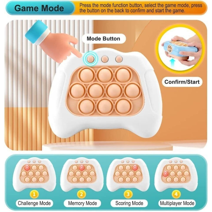 Pop Quick Push Bubble Fidget Stress Relief Toy Game Console Series Toys for Kids Image 7