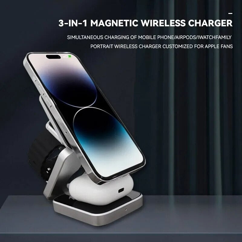 3 in 1 Folding Wireless Charging Station Image 3