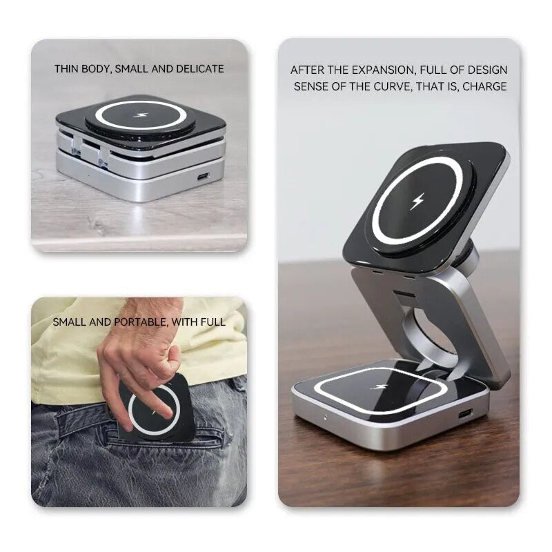 3 in 1 Folding Wireless Charging Station Image 4