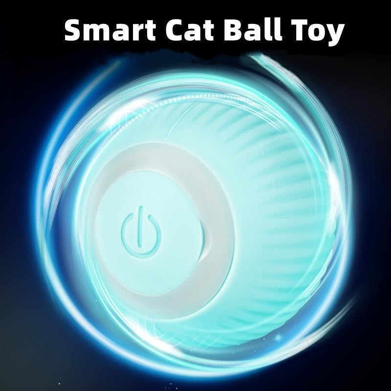 Electric Cat Ball Toys Automatic Rolling Smart Cat Toys Interactive for Cats Image 2