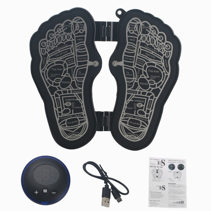 Electric EMS Foot Massager Leg Reshaping Pad Feet Muscle Stimulator Mat Image 4