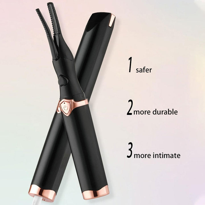 Electric Heated Eyelash Curler Makeup Curling Tool Long Lasting USB-Rechargeable Image 6