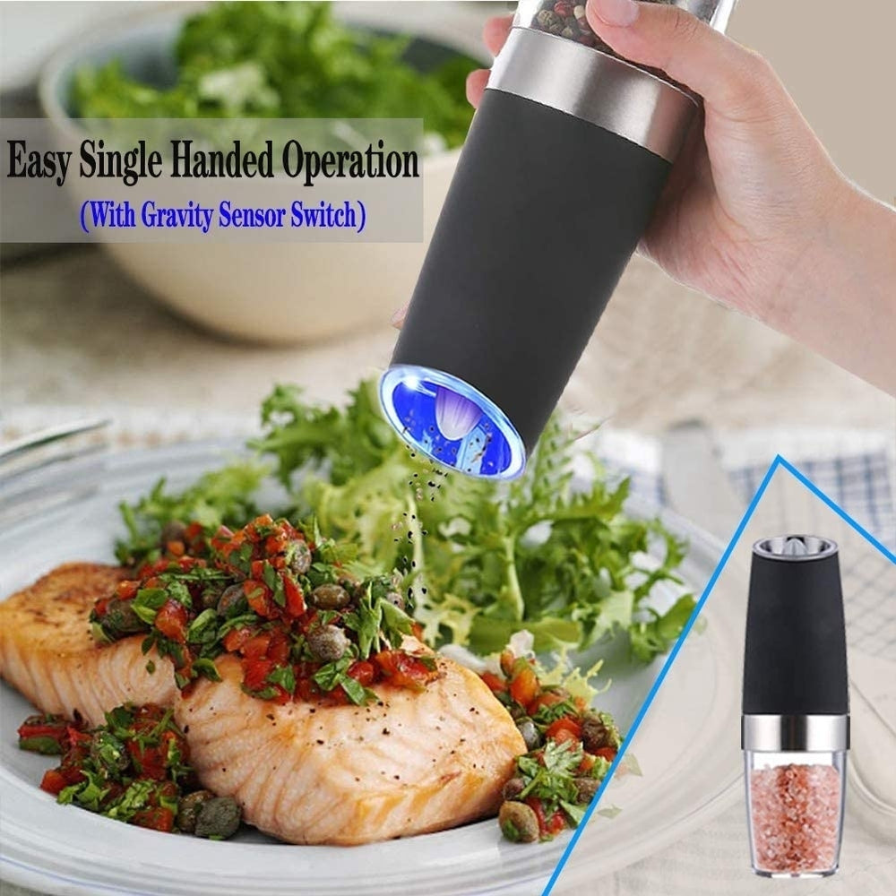 Electric Salt And Pepper Grinder Automatic Coarseness and gravity Sensor Image 2