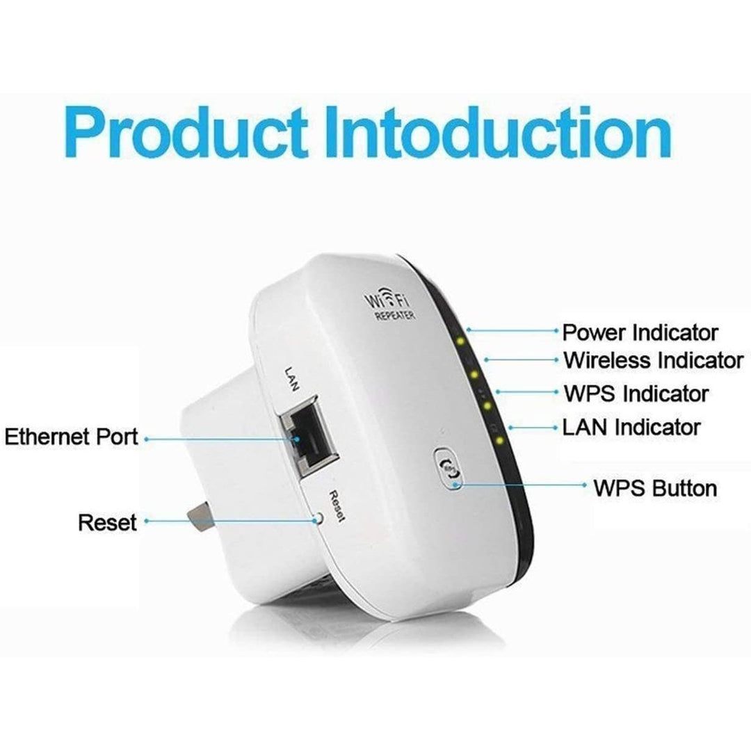 300M WiFi Repeater Network Extender Amplifier Wall Plug Design Wifi Signal Booster for Office Home Image 12