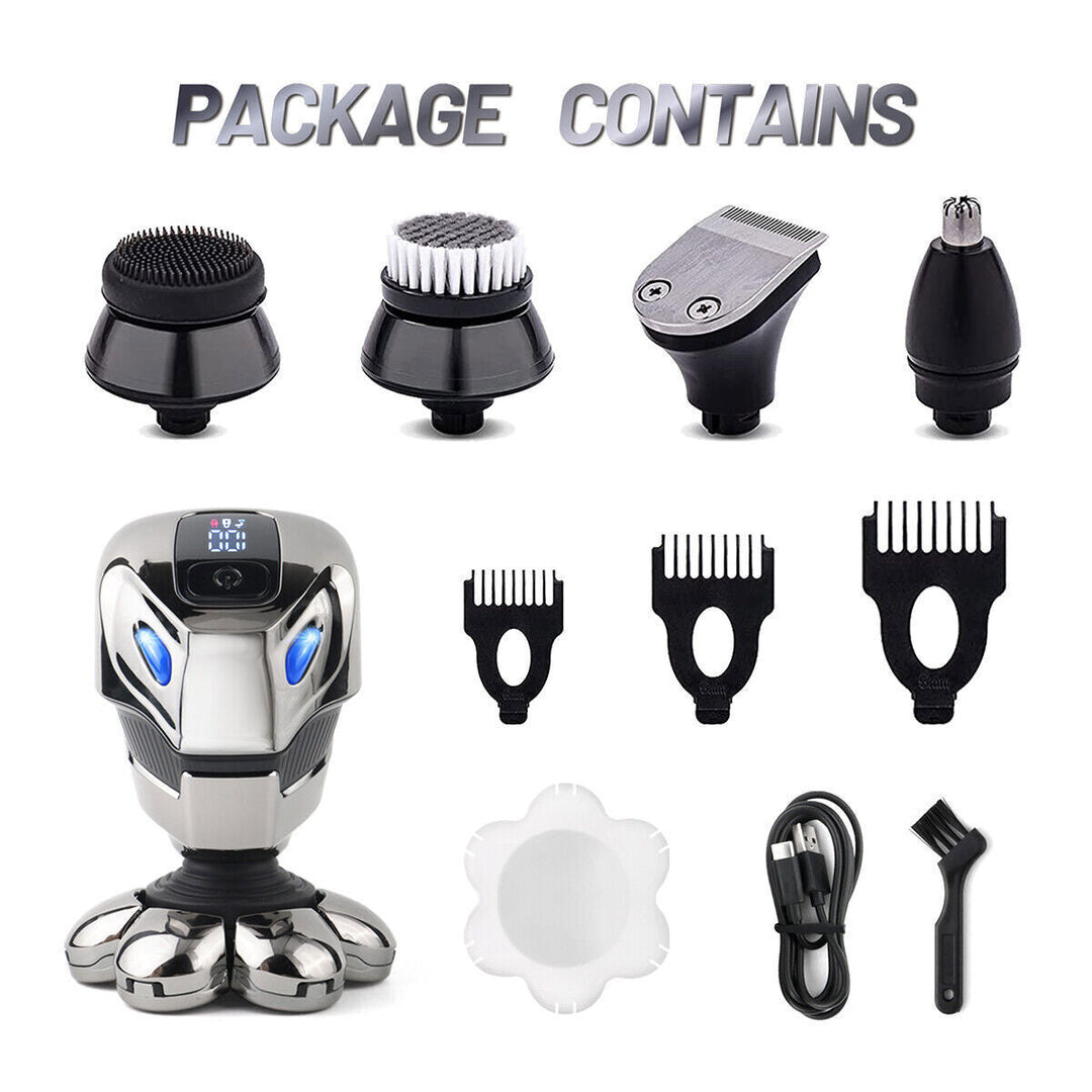 Electric Shaver 7D 5 in 1 Hair Remover Bald Head Razor for Men Cordless Wet Dry Image 4