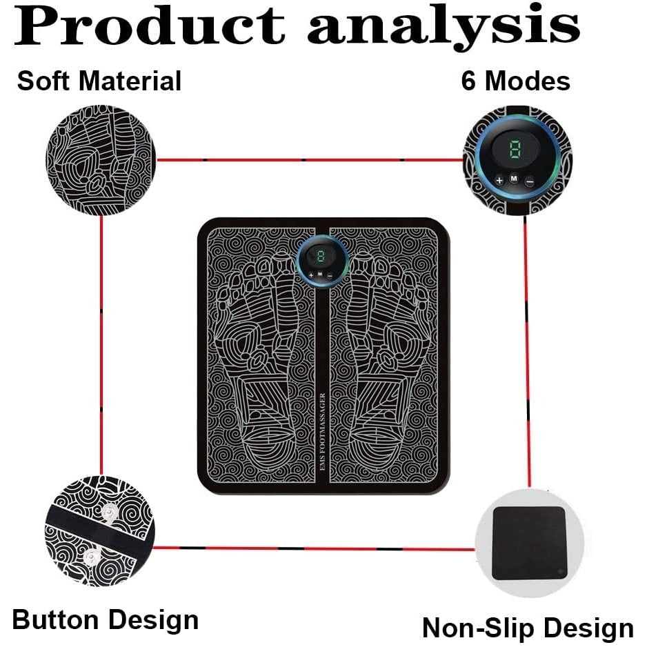 EMS Acupoints Stimulator Massage Foot Mat Image 7